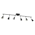 Modern LED 6-Light Track Lighting, Matte Black, 44 Inch, 6 GU10 LED Bulb Included, Directional Lighting, Kitchen Lighting Fixtures Ceiling, Spotlight Fixtures, Wall Lights for Living Room