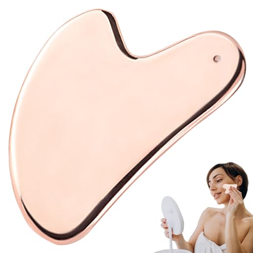 5 Pcs Gua Sha em aço inoxidável | Ferramenta de escultura facial e massageador facial | Raspador de