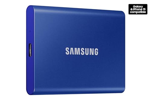 SSD externo SAMSUNG SSD T7 MU-PC1T0H/AM, 1 TB, azul glide