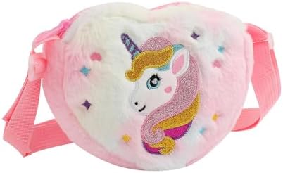 Kids Crossbody Bag Girls Crossbody Bag, Plush Unicorn Bag Unicorn...
