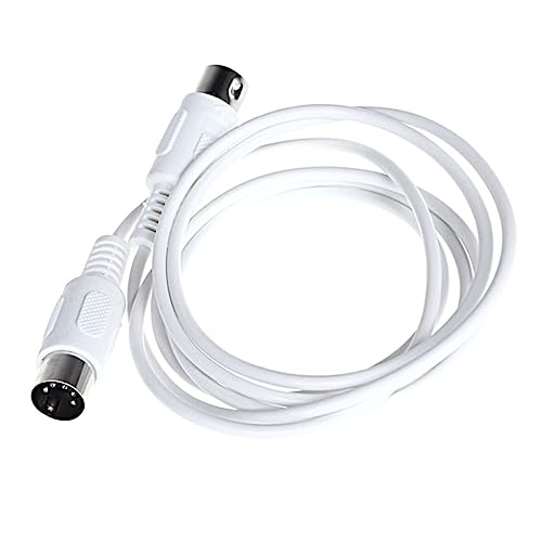 SUPVOX Midi Music Editing Extension Cord Five Pin Connection Cable for Electronic Keyboards and Instruments Compatible with Synthesizers Electric Pianos and Midi Guitars