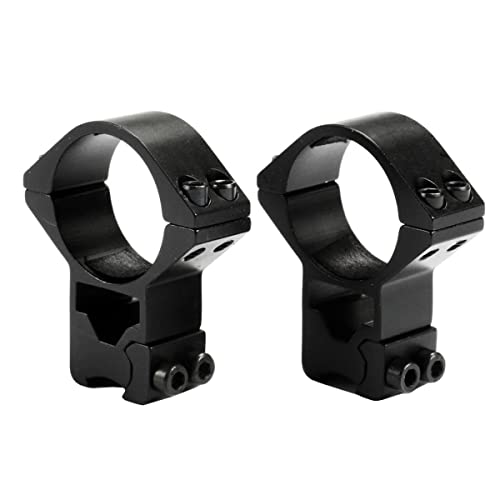 MIZUGIWA 30mm/2Pcs, High Profile, 11mm Dovetail, See-Thru, Scope Mount Rings