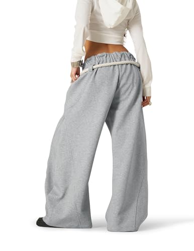 Image of Aelfric Eden Super Baggy Barrel Sweatpants Wide Leg Pants for Women Men Casual Elastic Waist Unisex Lantern Trouser Pants