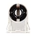 Aofocy Douille T8 pour Lampe vieillissante Douille T8 pour Lampe Fluorescente Douille de Tube à LED Douille Accessoire Accessoire Noir/Blanc 1 Pcs