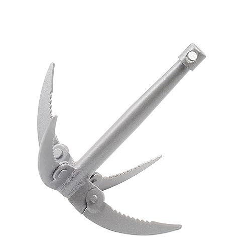 HUFFA 4 Artiglio di Ancoraggio Falce Falce Pieghevole Acqua Erba Piante Acquatiche Taglierina Erbe Coltello Affilato Accessori for la Pesca Attrezzatura Forniture (Color : 4 Anchor Only)