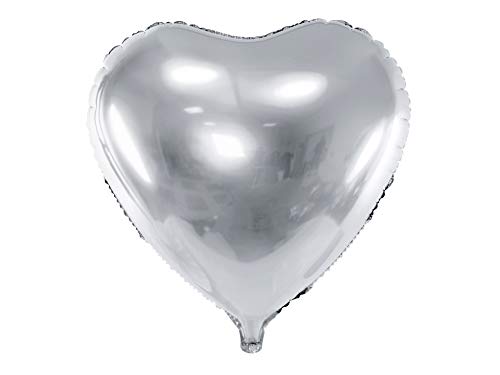 Palloncino in Mylar a forma di cuore, 45 cm, per decorazione di matrimonio, compleanno, San Valentino, battesimo, festa prenatale, gonfiabile ad aria o elio