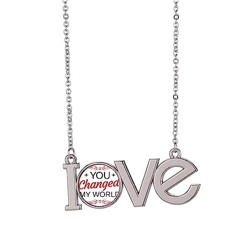 Collier pendentif You Changed My World : le bijou romantique qui célèbre votre histoire unique