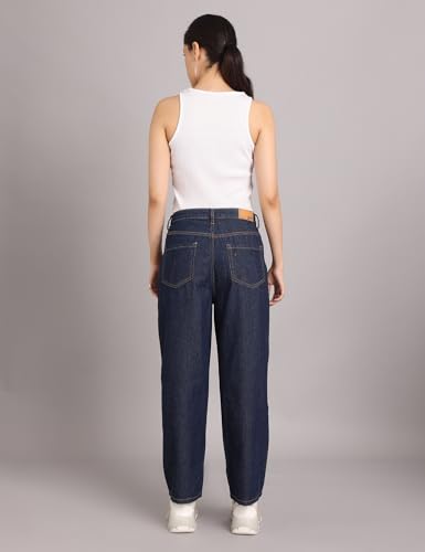 Image of INKD Women's Relaxed Fit Jeans - Mid-Rise | 100% Cotton | Jeans for Women (Available in Plus Sizes)