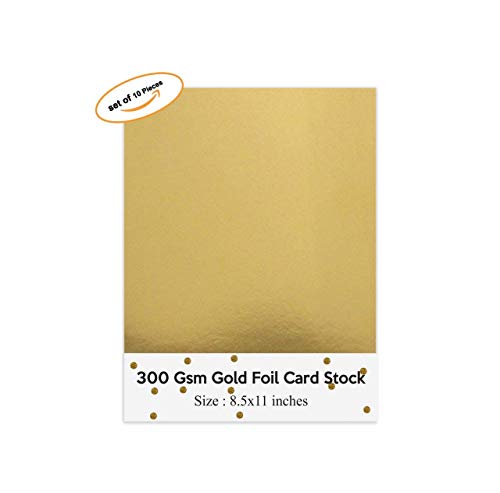 Gold Foil Mirror Card Stock Reflective Mirrored Cardstock Gold Shimmer Heavy Weight Paper Board 8.5 X 11 Heavy Weight 300 Gsm Card Stock #TOP1