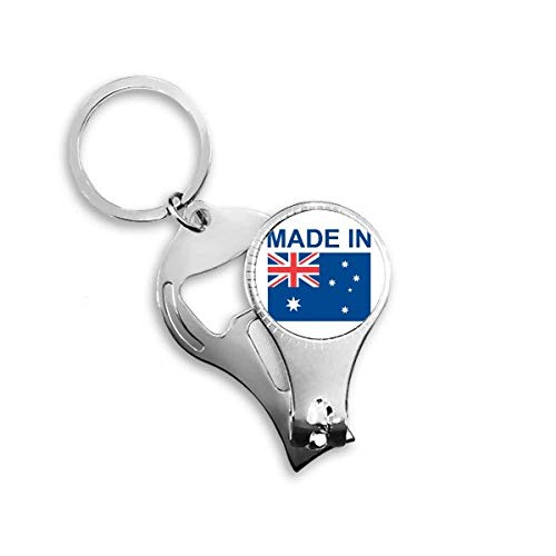 Made in Australia Country Love Nail Nipper Ring Key Chain Bottle Opener Clipper