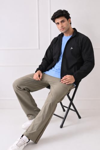 Image of FITINC Men's Sports Jacket | Regular Fit | Full Zip | Zipper Pockets | Jacket for Gym, Running, Cycling & Travel