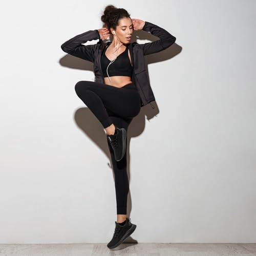 Womens Running Shoes Walking Sneakers Slip on Athletic Tennis Gym Workout Lightweight Non Slip Mesh Casual Shoe - Image 3