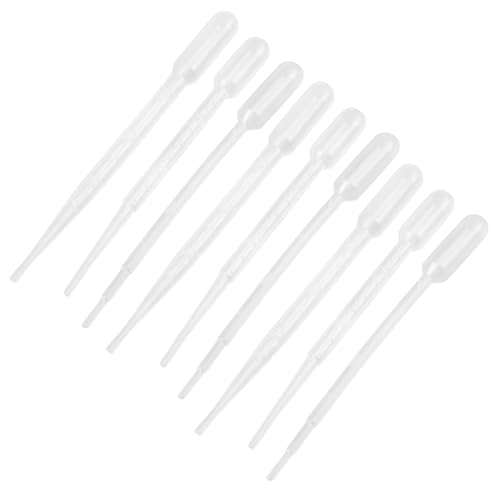 CHILDWEET 300pcs Dropper Dropping Pipette Essential Oil Transfer Pipette Small Amount Pipettes Essential Oils Pipettes Clear Graduated Transfer Pipette Measuring Pipettes Plastic Transparent