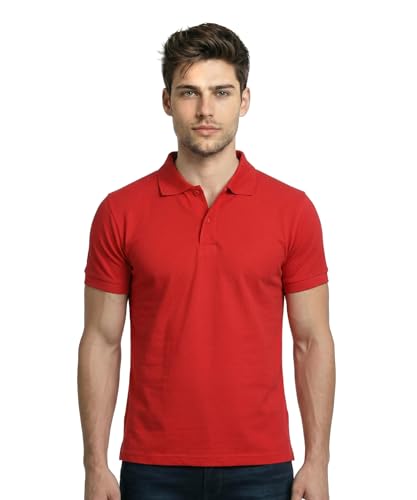 Image of Scott International Cotton Polo T Shirt | Collar Half Sleeves Plain T-Shirt | Tshirt for Men Stylish | Casual Tee for Office, Sports, Gym & Everyday Comfort | Men's Breathable All-Season Tshirt