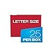 Pendaflex Hanging File Folders, Letter Size, Assorted Colors, 1/5-Cut Adjustable Tabs, 25 Per Box (81663)