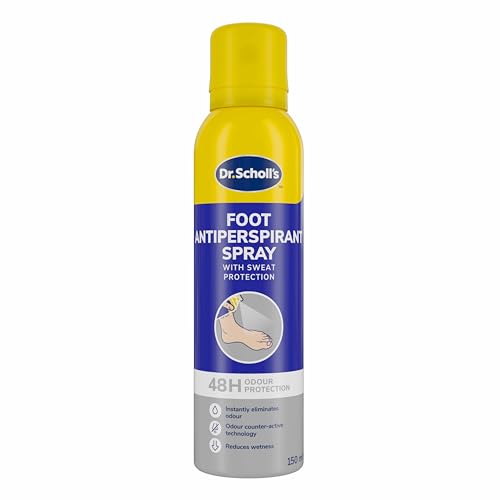 Scholl Fresh Step Antiperspirant Spray 96g - Anti Odour Shoe Spray Up To 24 Hour Freshness Tri-Active Formula Pack of 1