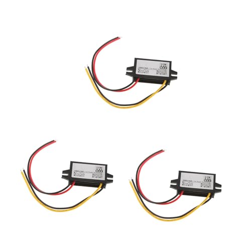 HOMSFOU 3pcs Auto Rectifier Dc to Dc Converter Car Voltage Stabilizer Boost Module Vehicle Supply