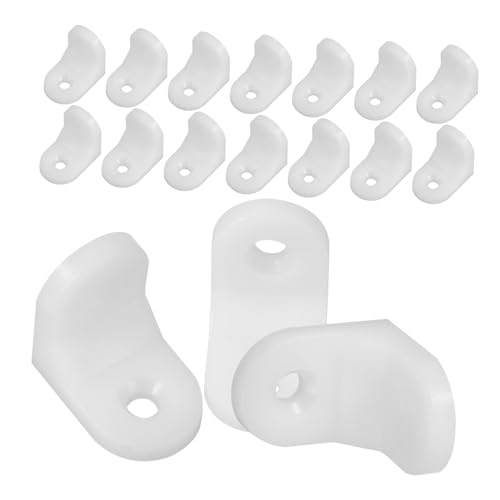 SOLUSTRE 100pcs Plastic Corner Brackets l Brackets for Shelves Furniture Corner Connectors
