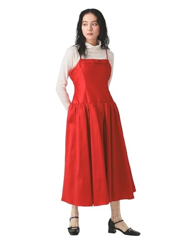 [レイビームス] ワンピース sister jane Quartet Taffeta Midi Dress レディース RED S