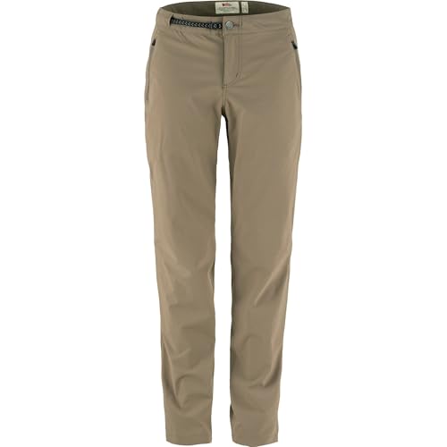Pantalon Fjallraven 87091-244 High Coast Trail Trousers W Femme Suede Brown