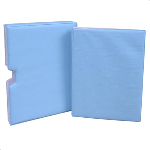 Pirlim Foto - Luva E Álbum Fotográfico 60 Fotos 15x21 ESCOVADO AZUL Claro Bebê Infantil Menino