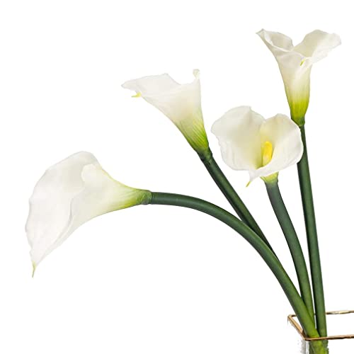 Duyone CL00 Artificial Flowers Calla Lilly 25.6'' Large Latex Fake Bouquet Soft Real Touch Long Stem Plants 5 Pcs thumb #4
