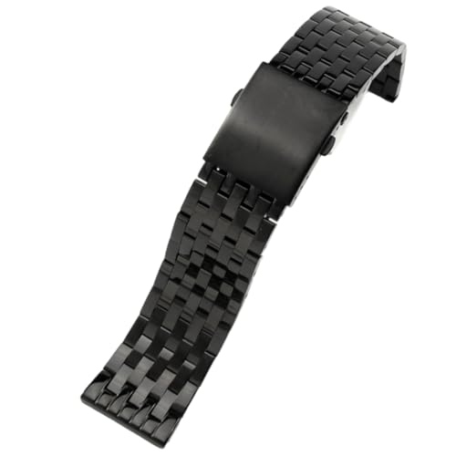 Bracelet montre acier inoxydable pour AGELOCER maille métal 7 perles