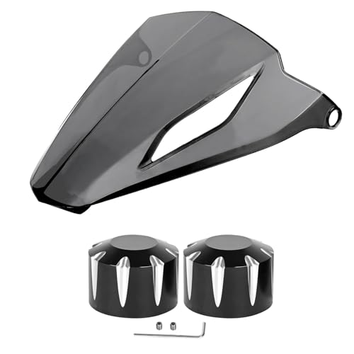 Goldfire Tinted Gauge Spoiler Shield Cover CNC Billet Aluminum Rear Wheel Axle Caps Covers for Can AM Spyder F3 Accessories