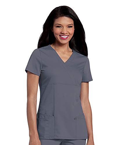 Urbane Women's Ultimate Stretch Crossover Neckline Scrub Top