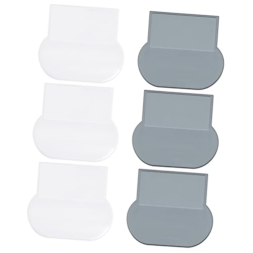 Hoement 6 piezas Elevador de Tapa de Inodoro Palanca Ergonómica para Asiento Wc Autoadhesivo Fácil Instalación Protección Manos Higiene Baño