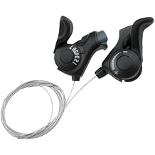 Lovelysp 1pair TX-30 Transmission and kit 37 Thumb Shift Lever Bicycle Shifting Accessories Steel Cable Length Approximately 1 Meter / 39.3 inches Suitable for Mountain Road Bikes City Bikes etc.