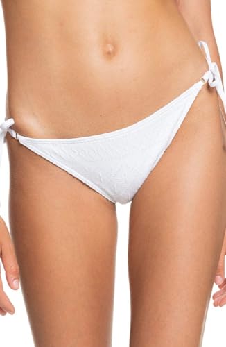 Bikini Roxy Quiet Beauty blanc éclatant XL maillot de bain avec nouettes