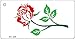 SMART BLONDE Rose Design White Novelty Metal Key Chain KC-428