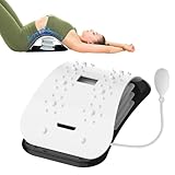Back Stretcher for Lower Back Pain Relief,Adjustable Lumbar Traction Device, Ergonomic Spine Board with Acupressure Points,Back Massager for Spinal Decompression and Scoliosis