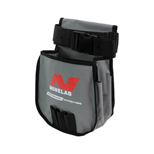 MINELAB Multi Pocket Finds Pouch with Secure Straps and Hard Shell