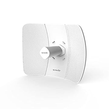 Tenda Outdoor Accesso Point Esterno Wireless Bridge, Outdoor CPE 5GHz 433 Mbps, 23 dBi Trasmissione 20 km, PoE Passivo, Videosorveglianza e Trasmissione Dati, Point to Point/WISP/PtMP, Bianco(O8)