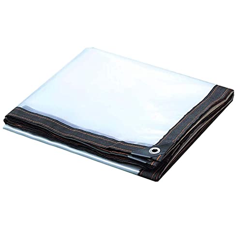 Lona transparente impermeable 2x2m con ojales para exterior y refugio 2