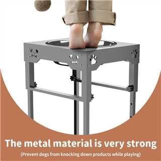 Miniatura 4 de Mobbyko Cuencos elevados para perros, cuenco elevado para perros grandes con cuenco extra grande de 4 litros, 6 alturas opcionales (7.1 a 20.3