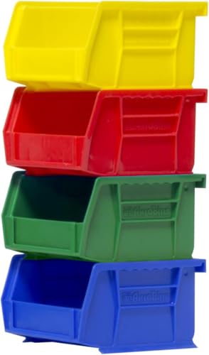 Akro-Mils 30210 AkroBins Plastic Storage Bins, Space-Saving Stackable Bins for Garage, Pantry, Craft Organization, 5-Inch x 4-Inch x 3-Inch, Green, 24-Pack - Image 4