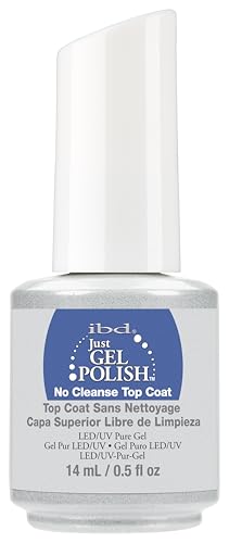 IBD Just Gel Polish No Cleanse Top Coat Gel UV Nagellack, 14 ml
