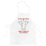 Vestin Grembiule da cucina - sono l’addetto alla griglia BBQ Barbecue Serial Griller Birra Chef Cuoco - realizzati con materiali e finiture di alta qualità (Cotone, Nero)