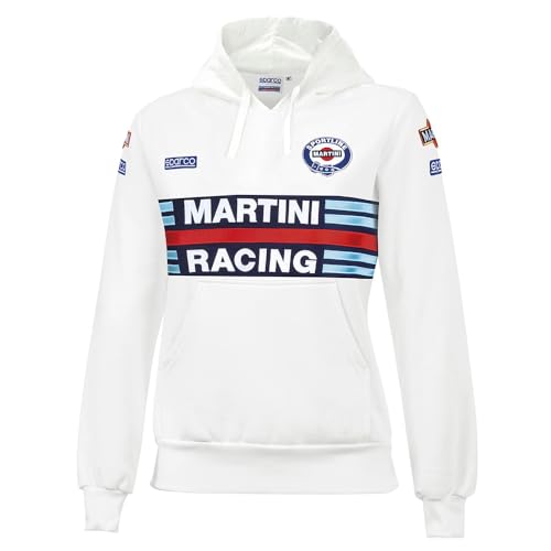 Sweat Sparco Lady Martini-R Blanc Taille M Vêtement Sport Automobile Femme