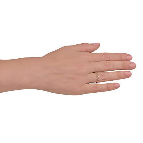 AVORA 10K Yellow Gold Polished Stackable Open Heart Ring - Size 3-83