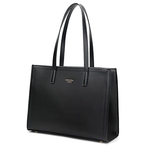 Accesorios Para Dama, Watch Bolso Laptop Grande Mujer Bolsa Tote Viaje Piel Impermeable Bolso Mano Computadora Gran Capacidad Portafolio Laptop Cuero Ligero Portátil Multi Pochette Dama...
