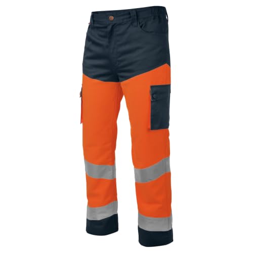 WüRTH MODYF Pantalon de travail haute-visibilité LUMEN orange/marine - Taille S