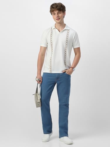 Image of Neostreak Men's Washed Bootcut Jeans Stretchable