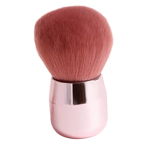 minkissy 2pcs Face Makeup Brush Set Dual Powder Brush Cream Powder Blending Natural Fiber for Charming Daily Makeup