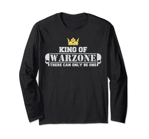 Kings of Warzone Calls Cod Duty Gaming Gamer Maglia a Manica