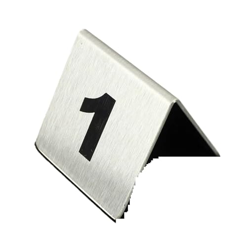 Plaque d'immatriculation de table double face numéro 11-20 signe bureau acier 10pcs