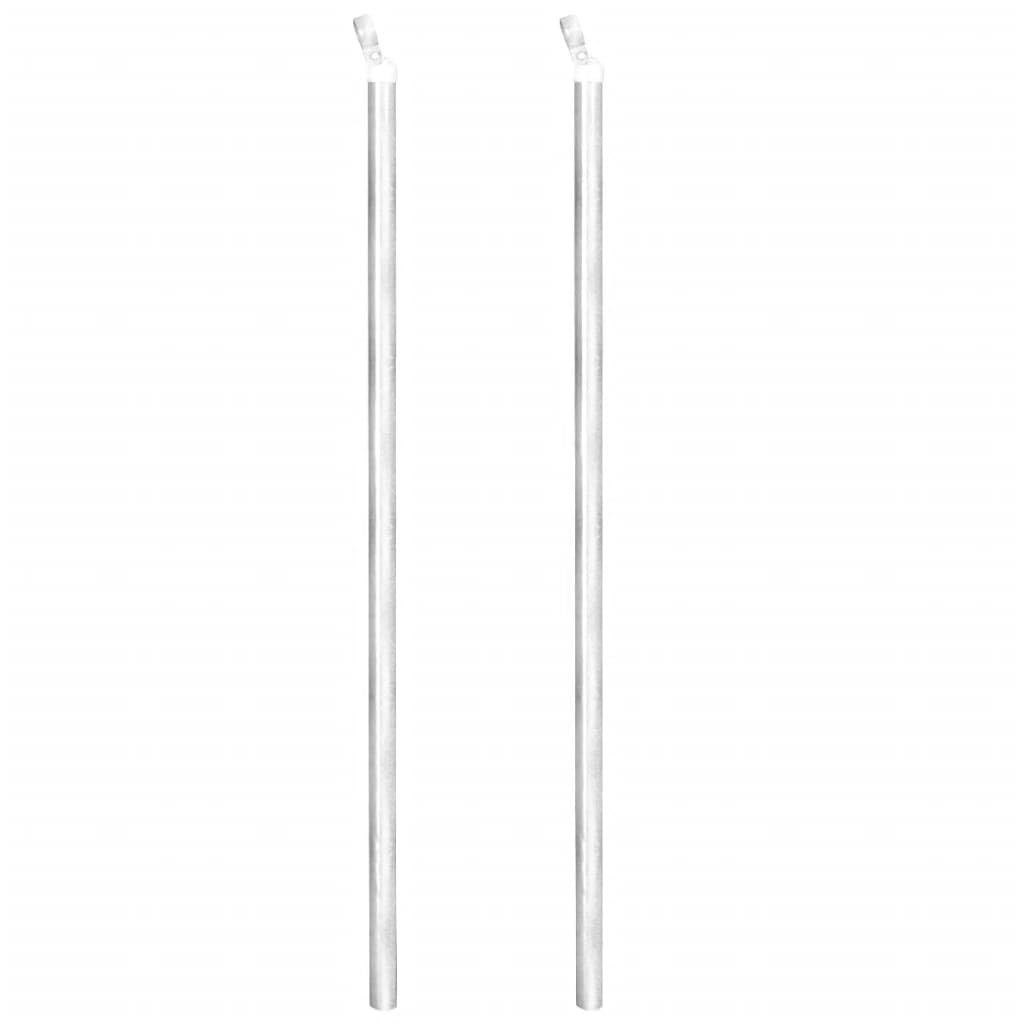 Valla de malla de alambre de 15 x 0,8 m galvanizada para jardín, incluye postes y casquillos de suelo, resistente a la intemperie para perros, para césped, setos, recinto para camping